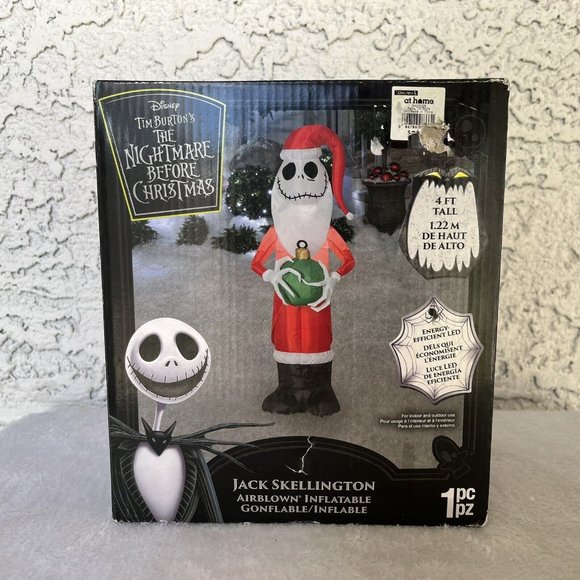 Disney Nightmare Before Christmas Jack Skellington Airblown Inflatable 4FT ~ NEW - Picture 2 of 4